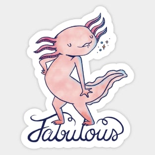 axolotl, axolotl pattern, salamander , salamander shirt, olm, pond newt, lizard , mexican salamander Sticker